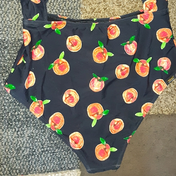 NWT*XL* EIDON gorgeous Peach Print High waist Surf Monokini* - Picture 9 of 15